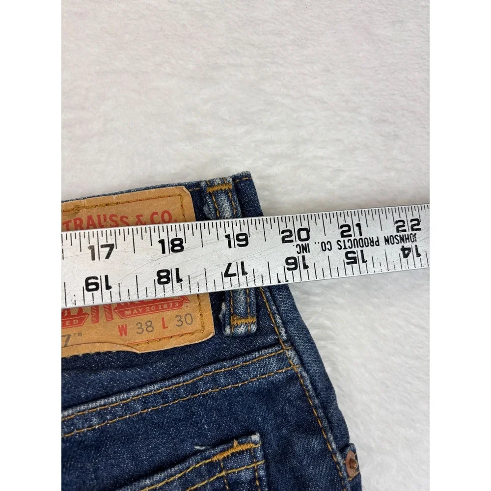 Levis 517 Men's 38x30 Western Bootcut Dark Wash Vintage Look Denim Jeans